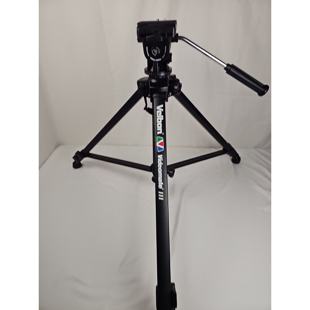 Velbon Camera Tripod PH-368 Pan Head w/ Quick Release Plate & Carry Case